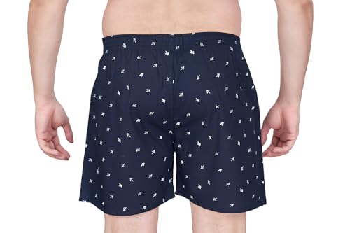 Image of Nermosa Men's Cotton Printed Soft Regular Boxer Shorts | Pack of 2