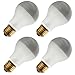 Industrial Performance 60A19/SBIF 130V, 60 Watt, A19, Medium Screw (E26) Base Silver Bowl Light Bulb (4 Bulbs)