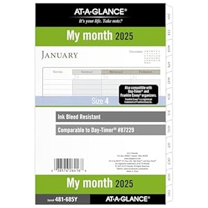 AT-A-GLANCE 481-685Y-25 Nachfüll-Inlay Monatsplaner 2025