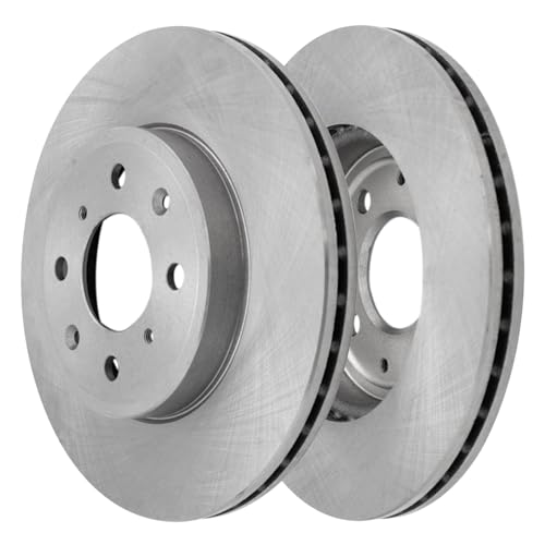 Image of Detroit Axle - Front Brake Kit for 2015-2020 Honda Fit, Disc Brake Rotors Ceramic Brakes Pads with Hardware 2016 2017 2018 2019 Replacement : 10.31 inch inch Rotors