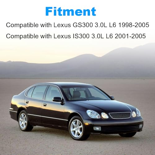 Image of Engine Oil Pan Sump with Drain Plug Compatible with Lexus GS300 3.0L L6