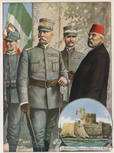 Tableau Général Ameglio le Conquérant de Rhodes, impression d'art sur toile 60x90cm pour salon