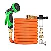 Tuinslang Tuin Watergevende slang, telescopische flexibele carwash slang met schuimtank spray set geschenk (Color : Light Green, Diameter : 1/2”)