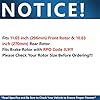 Detroit Axle - Brake Kit for Chevrolet Malibu 2006-2010 Pontiac G6 2007-2009 Saturn Aura Disc Brake Rotors Ceramic Brakes Pads with Hardware Replacement : 11.65" inch Front and 10.63" inch Rear Rotor #3