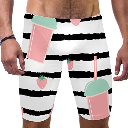 Short de bain pour homme Cool Dry Active avec collants de sport multicolore