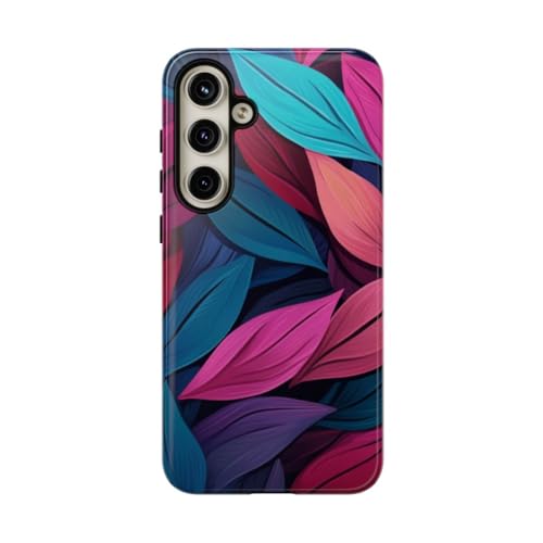 Coque Galaxy S24 Plus design feuilles colorées pour votre style