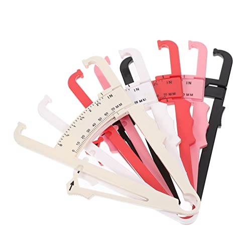 PERSELOSO 5pcs Skinfold Calipers Fat Measurement Tool for Body Shape Assessment and Easy to Use Material Precision Measurement