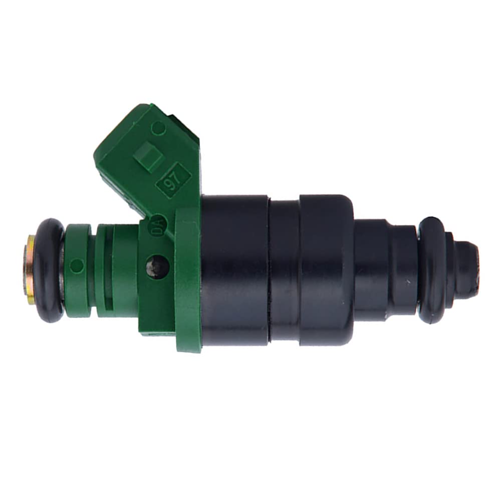 Riloer 4pcs motor de reemplazo de inyectores de combustible, compatible con AUD1 S-EAT S-Koda V0LKSWAGEN, número de pieza 037906031AA, negro + verde