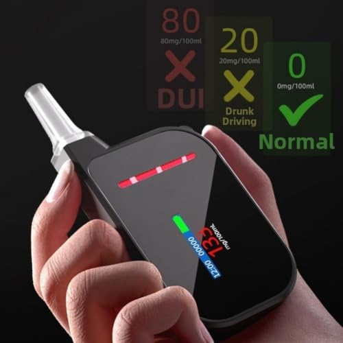 Probador de alcohol de aliento digital para evitar riesgos en tus trayectos 3