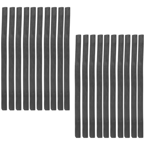 Zerodeko 20 Barras de Carbón Comprimido de Sauce para Dibujo Artístico, Diámetro 7-9 Mm, Palo de Carboncillo Profesional para Sombreado y Bocetos, Lápices para Pintar para Adolescentes