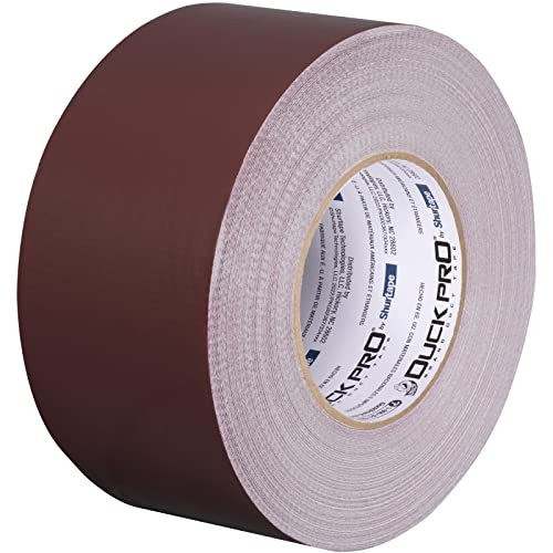 Image of Duck Pro by Shurtape Professional Grade, Industrial Colored Cloth Duct Tape for Industrial Color-Coding, HVAC and Automotive, 72mm x 60yd, 10.0 mil, Burgundy, 1 Roll (105504)