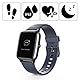 Hama Smartwatch 4900, wasserdicht (Fitnesstracker für Herzfrequenz/Kalorien, Sportuhr mit Schrittzähler, Schlafmonitor, Musiksteuerung, Fitness Armband Damen/Herren, 6 Tage Akkulaufzeit) Blau