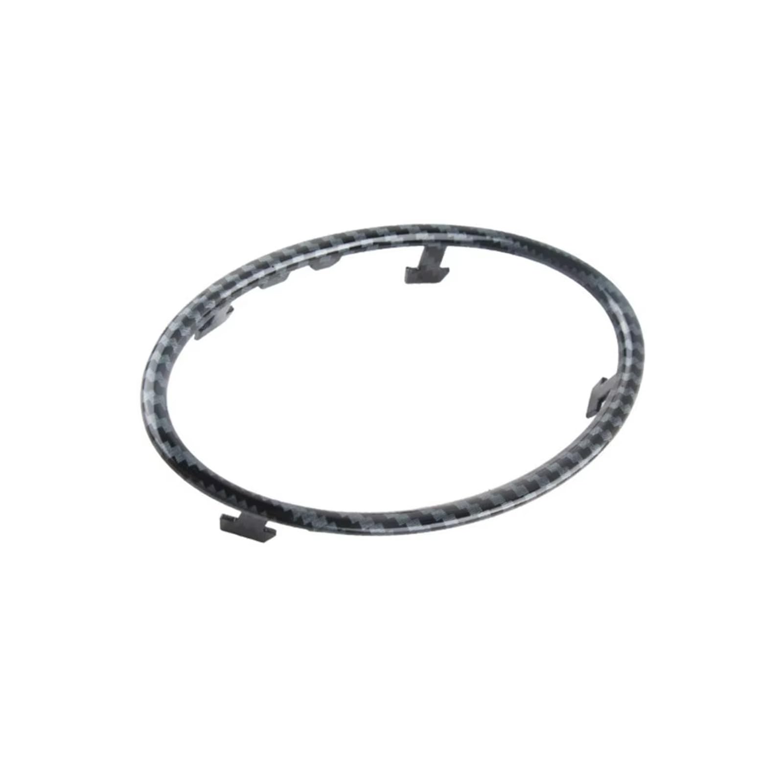 Car Interior Moulding Trim for Focus 2 for MK2 2005-2013 Auto Accessories Car Air Conditioning Trim Outlet Decoration Circle Ring Sticker(Carbon Fiber)