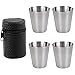 Vaso Apilable Taza Licor Accesorios De Petaca Matraz De Bolsillo Taza De Petaca Portátil Taza De Metal Taza De Acero Inoxidable Botella De Bolsillo Taza Para Beber Juego De Vasos De Chupito