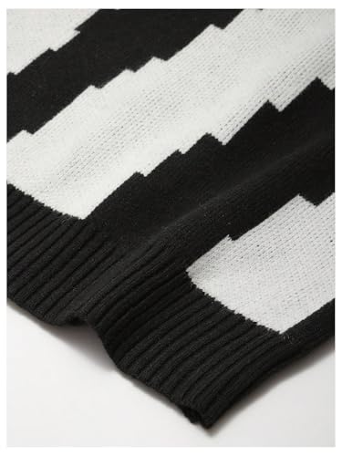 Men's Color Block Knit Sweater Vests Crew Neck Sleeveless Preppy Sweater Tank Tops4