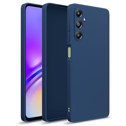Image of Outlouders Back Cover for Samsung Galaxy A05s | Camera Protection | Durable Soft Matte Silicone Bumper Case (Blue)