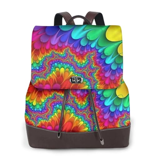 Sac à dos en cuir imprimé haut de gamme au design chic