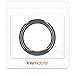 kwmobile Start Stop Button Ring Compatible with BMW BMW 3 Series E90/E91/E92/E93 - Carbon Fiber Car Trim Cover - Black