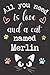 Produktbild All you need is love and a cat named Merlin: Notebook for cat lovers | Funny journal for People who love cats named Merlin | lined notebook | journal to write in | 6 x 9 120 Pages