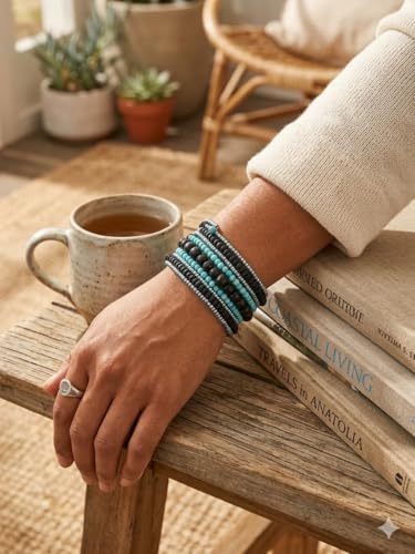 Image of DCA Wood /Glass Multicolor Women Bangle /Bracelet