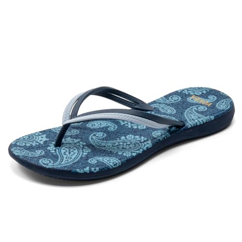 Image of VOVEA Flip Flops For Women Non-Slip Bathroom Shower Shoes Cushion foam Indoor and Outdoor Sandals