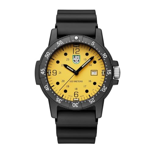 Luminox - G Collection Sea Bass Carbonox X2.2005 - Mens Watch 44mm - Divers Watch with Black Case Blue Band/Dial White Numbers Date Function - 100m Water Resistant - Mens Watches - Swiss Made