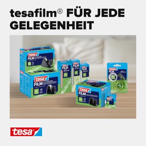 Foto von tesa Desk Dispenser Economy Recycled mit 1 Rolle tesafilm Clear Recycled