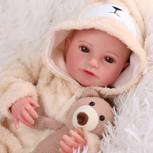Muñeco bebé realista poseable de 20 pulgadas BABESIDE miniatura 3