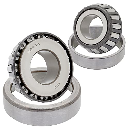 [2-Sets] SET362 Cone 02474 Cup 02420 Tapered Roller Bearing 1.125" x 2.6875" x 0.875" (ID x OD x W) | 28.575 mm x 68.263 mm x 22.225 mm (ID x OD x W) Premium Wheel, Transfer Case Output Shaft Bearings