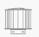Chimney Plus 269806 Duravent 6 Inch High Wind Cap B Vent