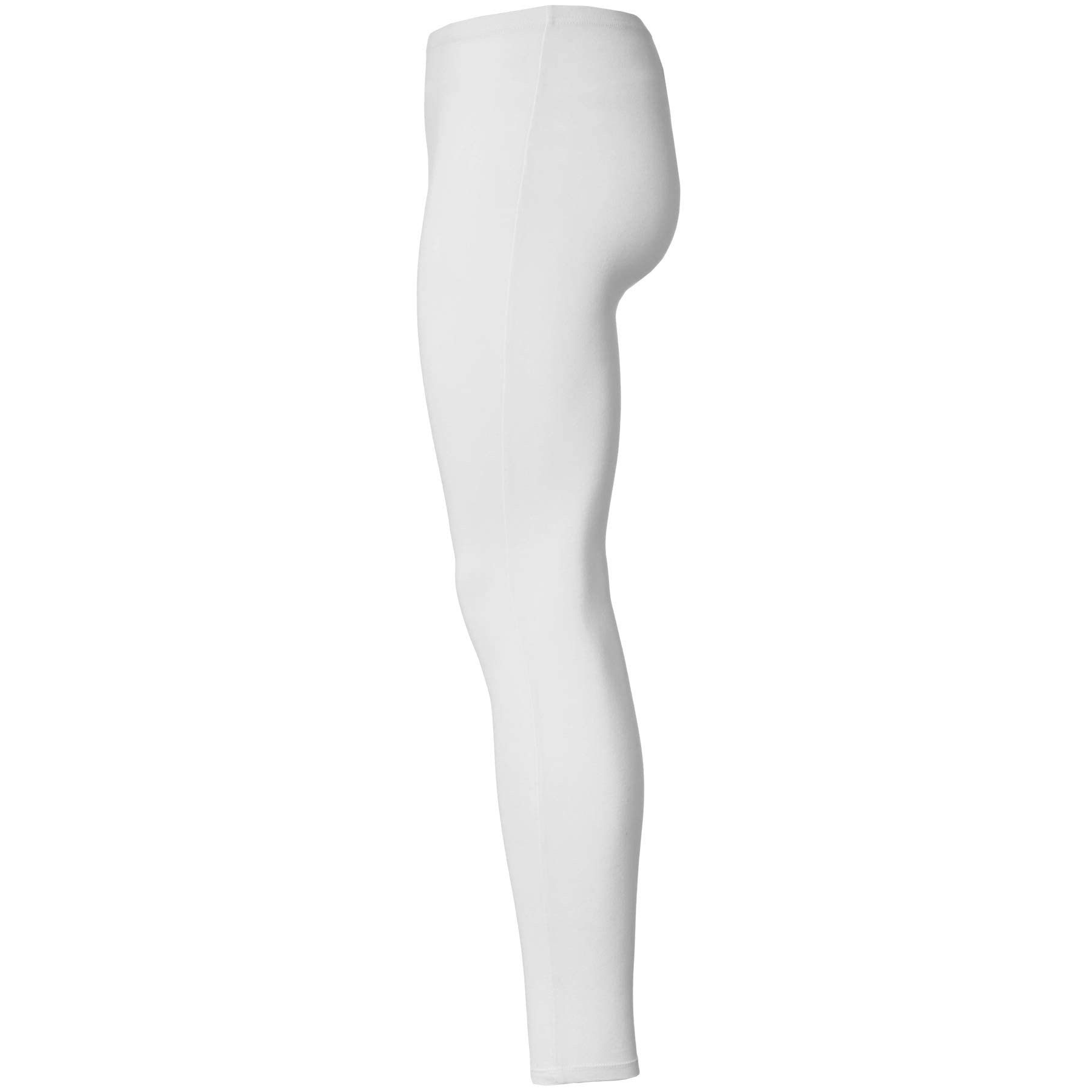 dressforfun 901004 Leggings a Tinta Unita da Uomo, Elastico in Cintura, Abbigliamento Sportivo -Modelli Differenti (L |Bianco |Nr. 304092)