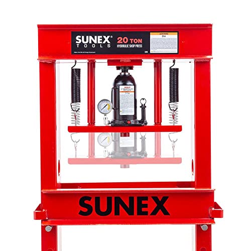 Sunex 5720 Fully-Welded Manual Hydraulic Shop Press, 20 Tons #TOP1