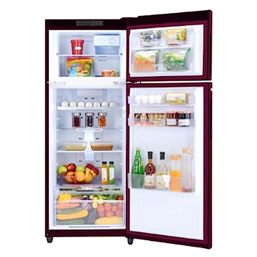 Image of Godrej 244 L 2 Star Inverter Frost Free Double Door Refrigerator (RT EONVALOR 280B RCIT TL WN, Tulip Wine, Nano Shield Technology,2023 Model)