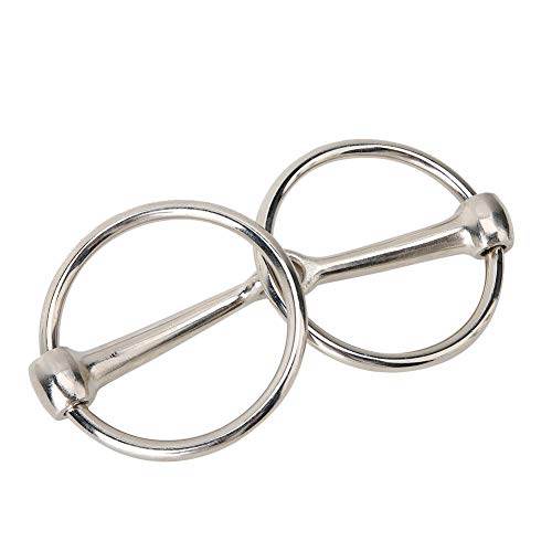 HEEPDD Ring Snaffle Bit Hollow Jointed Mouth for Equestrian Supplies