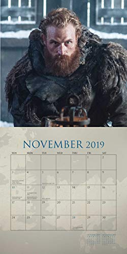 Game Of Thrones 2019-2020 17-Month Wall Calendar #TOP2