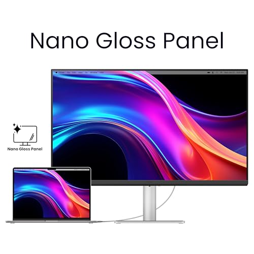 Image of BenQ MA320UP (Smartchoice) 32 inch 4K 3840x2160 Nano Gloss Monitor for MacBook, Dual USB-C 90W /15W PD, Mac Color Match, 550 nits, Mac Controls, Ergonomic Design, 3W x2 Speakers, 97% P3 Colors (Silver)