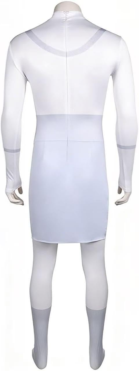 Mark Grayson Costunme White Bodysuit for Adult Men Leotard Halloween Cosplay Jumpsuit Outfits