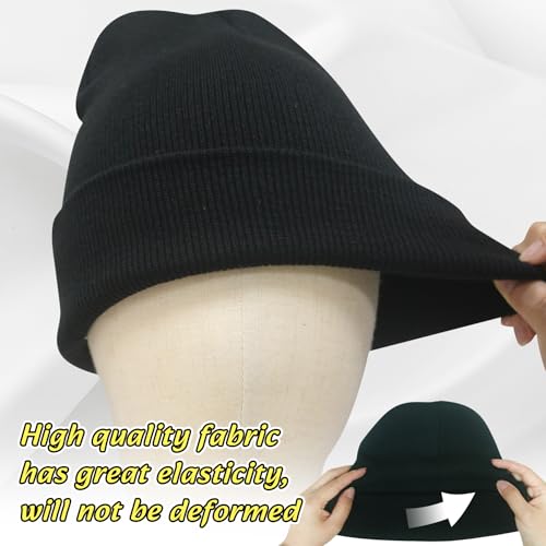 NPQQUAN 3 Packs Unisex Beanie Hats for Men Women Winter Knit Beanies - Image 4