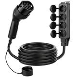 Adaptador de 3,5 kW 16 A V2L con Enchufe de 4 Enchufes, Cable de 3M