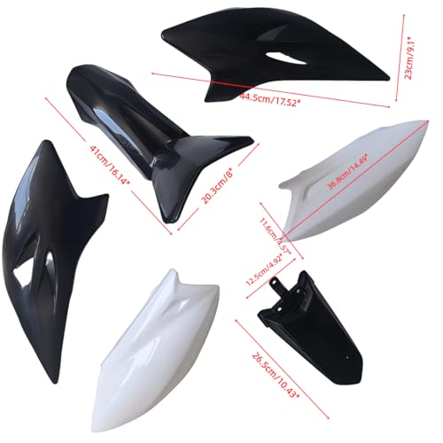 ZTDZZH TTR 50 BLACK Plastic Body Fender Kit for Chinese TTR 50cc TTR50E Pit Dirt Bikes Including All Mounting Screw by ZTDZZH - Image 2