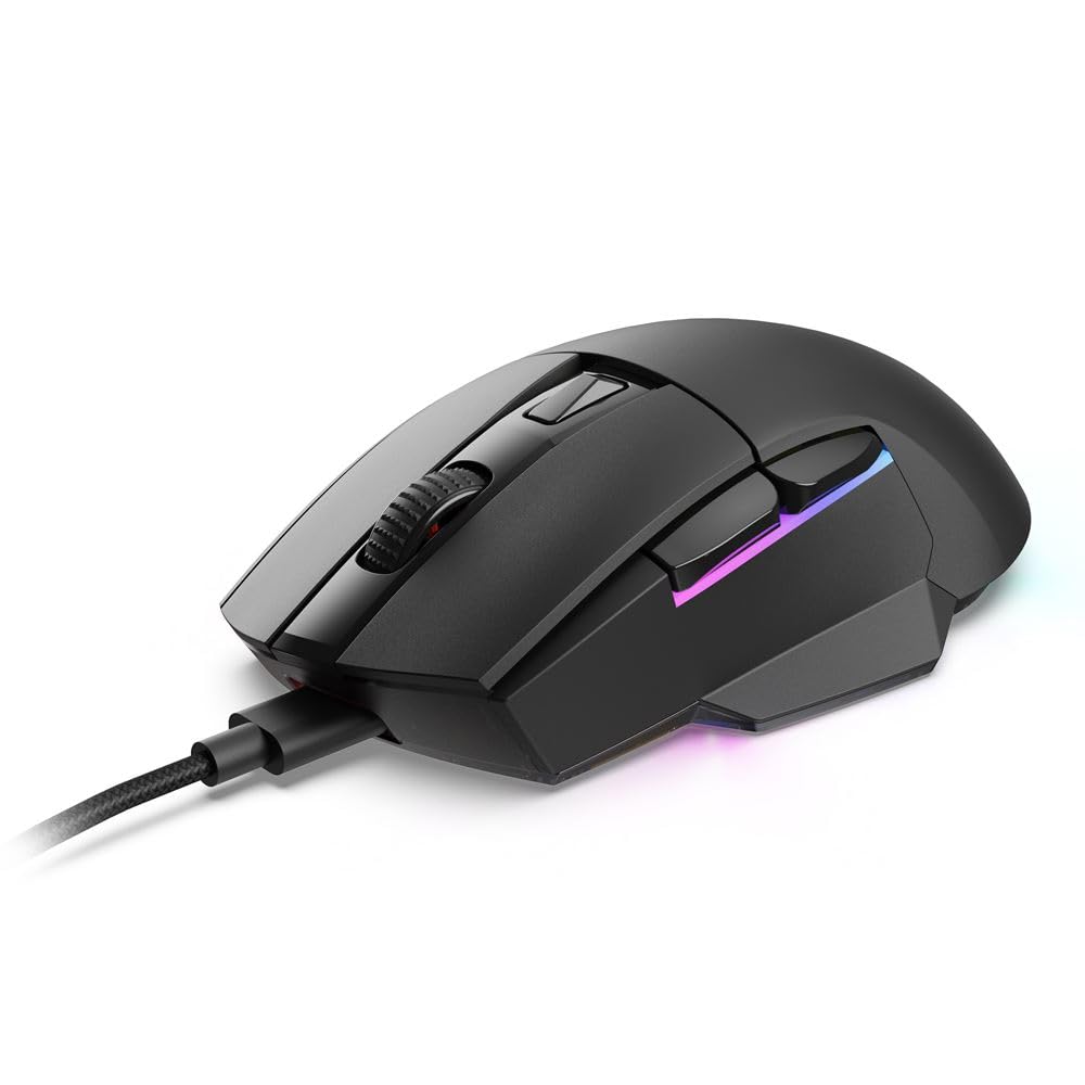 Sharkoon SKILLER SGM50W, Souris Gaming, Bi-Mode, 6.400 DPI, Eclairage RVB, PBT Touches principales