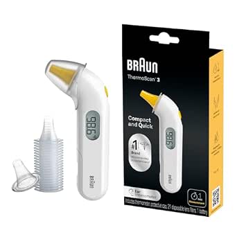 Braun ThermoScan 3 Ear Thermometer for Baby and Infant