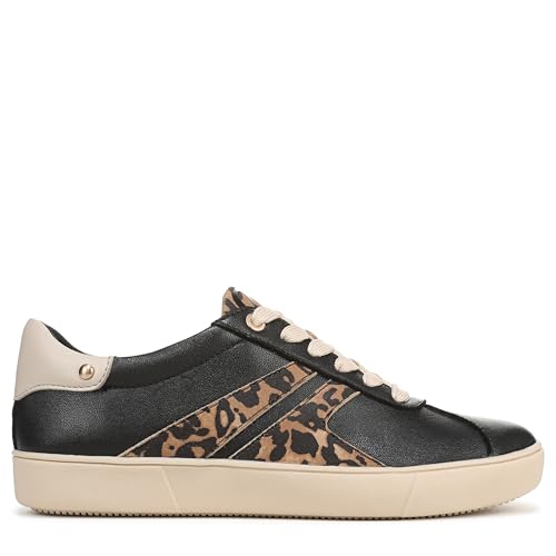 Naturalizer Women's Medina Sneaker, Black Leather/Dark Brown Leopard, 8.5 Wide by Naturalizer - Image 6
