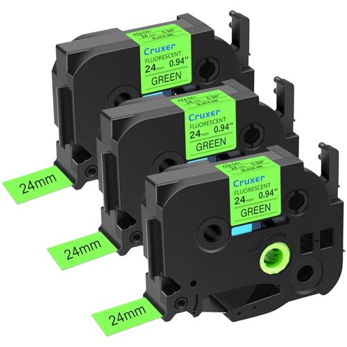 Cruxer 3�p�b�N �����p P-Touch TZe-D51 TZ-D51 TZeD51�p ���~�l�[�g�e�[�v �u���O���[���ɍ� 24mm 0.9�C���` Ptouch PT-D600 D600VP P700 P700 P750W PTP710BT 9600