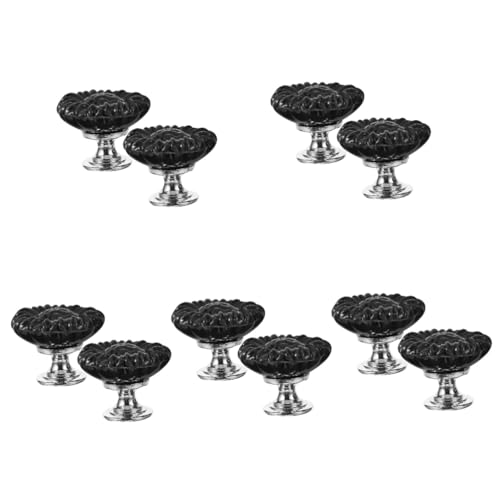 HOMSFOU 5 Set Pressa Per Wc Gadget Da Bagno Aiutante Di Toilette Drenare Unità Del Wc Stantuffi Pomelli Delle Ante Dell'armadio Dentifricio Bullone Lega Di Zinco Black 2 Pezzi*5