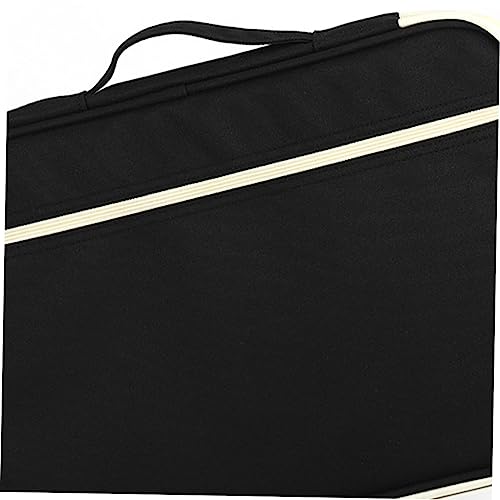 Multi-Functional Portable Document Bag Zipper Briefcase for Business Travel Organizer with Pockets for Men Women Black Storage Case for Documents3