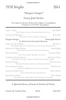 TCR Singles 26-1 Margaret Sanger 1517634059 Book Cover