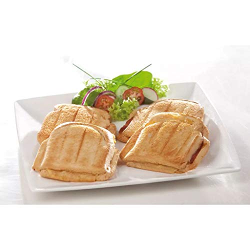 Domo DO9046C Family Croque Sandwichmaker mit Wechselplatten für 4 Sandwiches