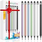 Stylus (7 Pcs), 2-in-1 Stylus stylo pour écran tactile, haute précision et sensibilité, Style stylo pour iPad, iPhone/Samsung/Android Smartphone et tablettes, compatibles avec tous les écrans tactiles