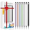 Stylus (7 Pcs), 2-in-1 Stylus Pen for Touch Screen, High Precision and Sensitivity, Suitable for iPad/iPhone/Samsung/Android Smartphone and Tablets, Compatible with All Touch Screen (Multicolor)